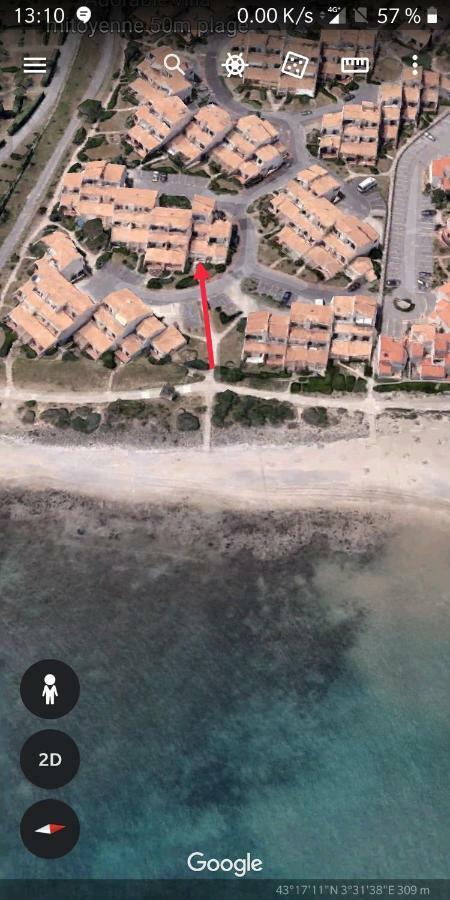 Residence Le Neptuna T2 Direct Plage Wifi Clim Агде Екстериор снимка